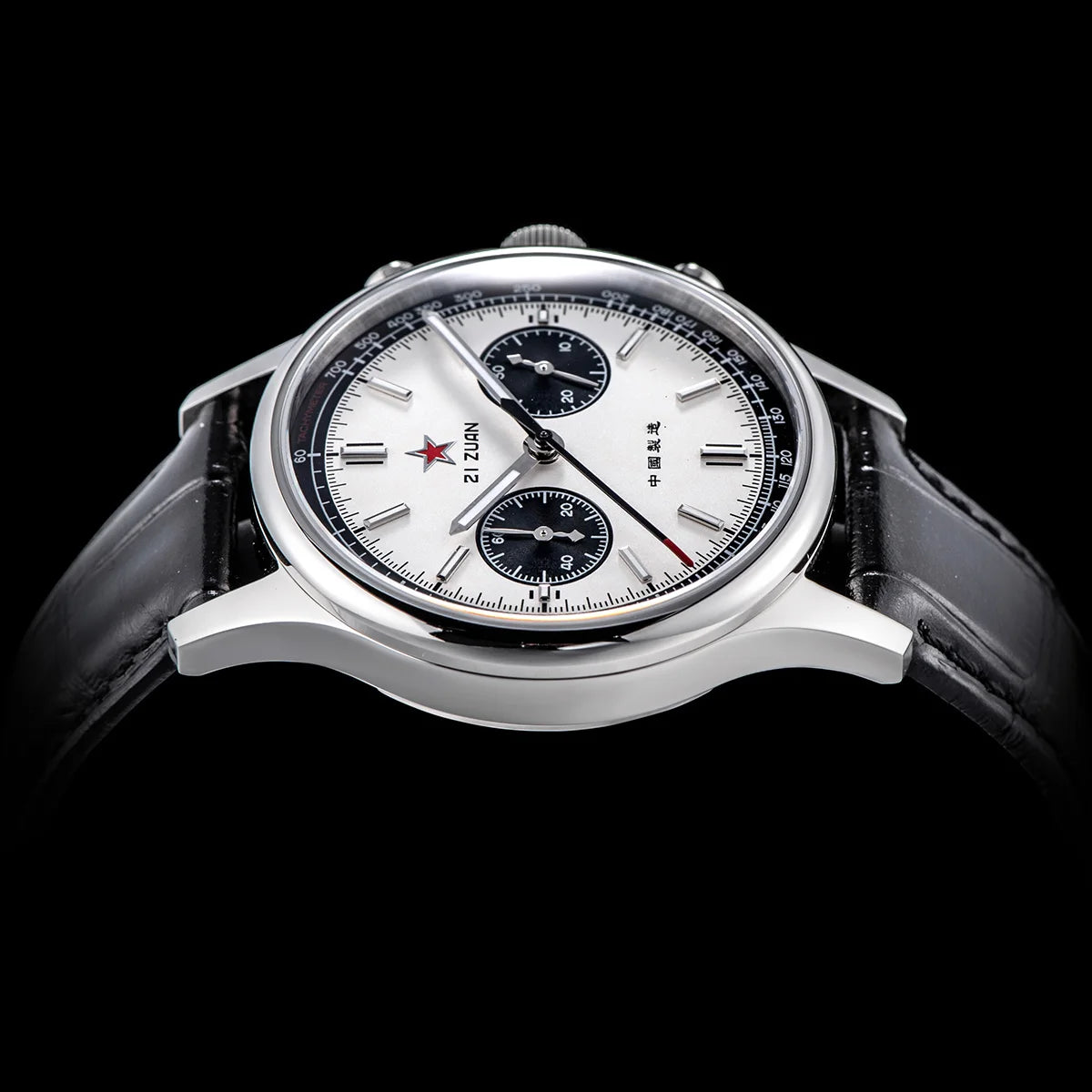 1963 Panda Pilot Chronograph Watch Men 40mm Air Force Sapphire Senior  ST1901 Mechanical Wristwatches Retro Clock Reloj Hombre