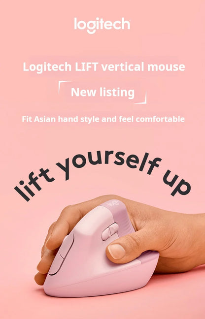 Logitech Lift Ergonomic Bluetooth Wireless Mouse Vertical Mouse Small Mouse Business Office 3 Devices Switch In Seconds