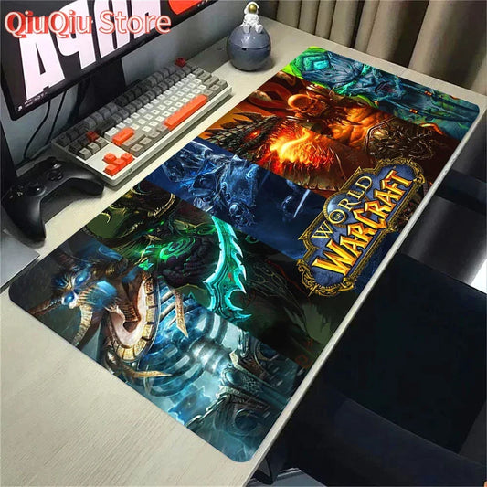 Natural Horde Alliance Mouse Pad Rubber Large Computer Desk Keyboard Mat HD World Of Warcraft Gaming Mousepad Speed Locking Edge