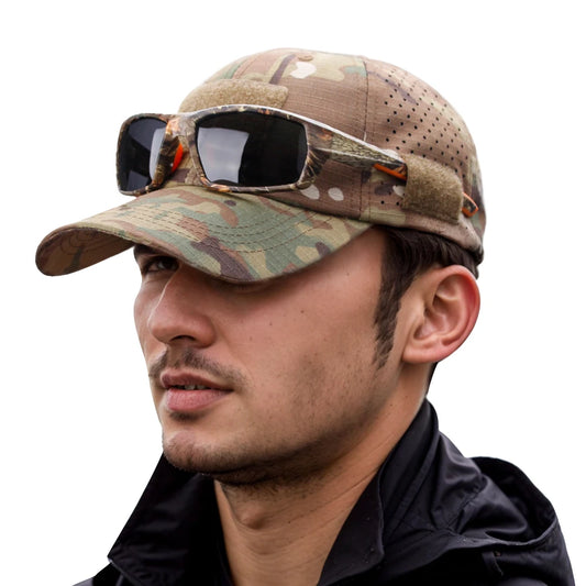 Breathable Camouflage Baseball Cap UV Sun Protection Hat for Outdoor Sports Fishing Camping Hiking Hunting