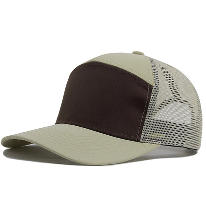 Casquette de baseball 7 panneaux d'été, casquettes en maille tendance hip-hop pour hommes, casquette de camionneur, visière, casquette à visière rigide, casquette snapback, pour femmes, unisexe, nouvelle marque tendance