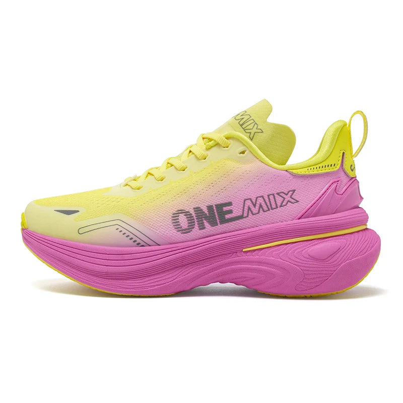 ONEMIX Bumper Max Jogging Running Shoes, Unisex Lightweight Sneakers, Road Wear-Resistant, Fashion Sports Fitness Shoes