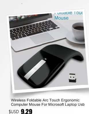Bluetooth Wireless Arc Touch Mouse For Microsoft PC Laptop 1200DPI Optical Folding Mause Slim Notebook Gaming Computer Mice