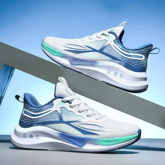 New casual sports shoes for men, trendy breathable mesh shoes, versatile and lightweight running shoes