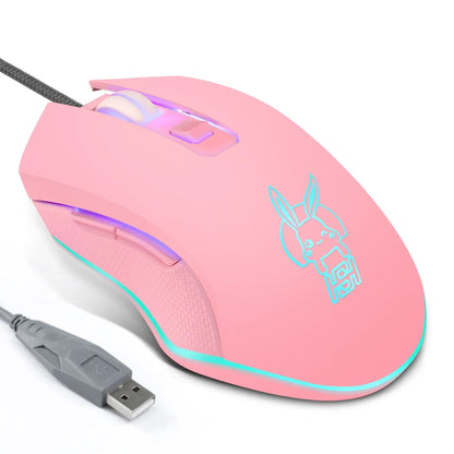 Színes, világító USB-C némítógombos egér Type-C notebookhoz – gamer egér