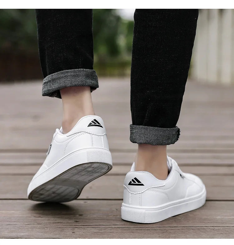 Zapatillas casuales de skate para hombre, blancas, para exteriores y ocio, transpirables, para caminar, planas, Chaussure Homme 39-48