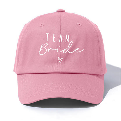 1pc Team Bride Print  Baseball Cap for Adults,  Minimalist Retro Style Casual Soft Adjustable Dad Hat, Perfect As Gift