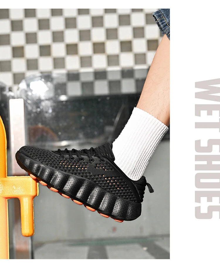 Men's Comfortable Casual Sneakers with Foot Sensing Massage Technology Women's Sports Breathable Lightweight Training Shoes