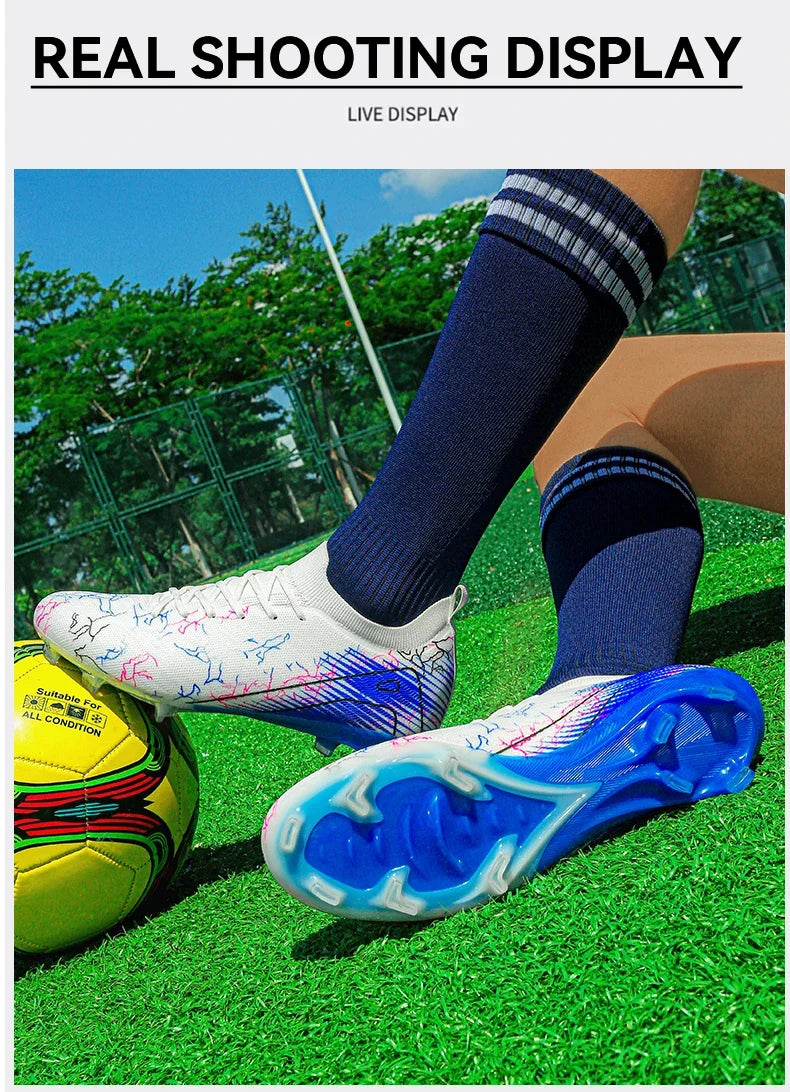 Nieuwe voetbalschoenen voor heren, FG Soccer Shoes voor training, groothandel, topkwaliteit noppenschoenen, antislip, dropshipping, uniseks volwassenen