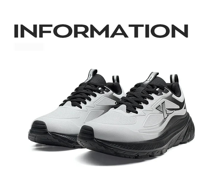 Xtep Male's Running Shoes Lightweight Breathable Shock Absorption Wear-Resistant Durability Cushioning Sneakers 875419110002
