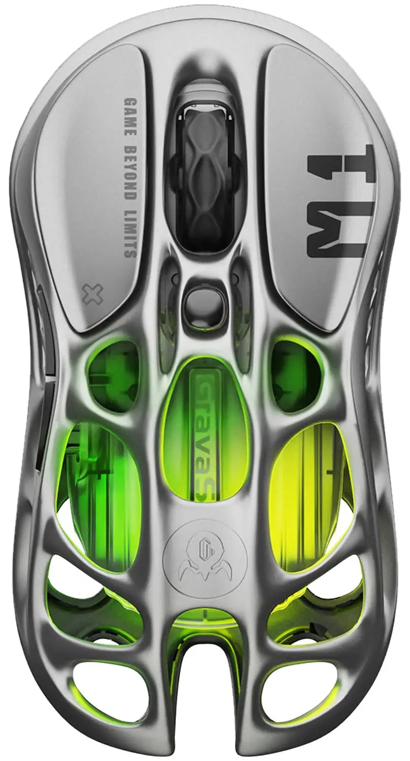 GravaStar Mercury M1 Pro Wireless Gaming Mouse  26000DPI Wired / 2.4GHz / Bluetooth GLOWSYNC RGB