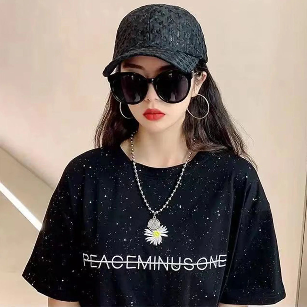 Lace Flower Thin Baseball Cap Female Spring And Summer Sunscreen Hollow Cap Breathable Sweet Adjustable Head Circumference