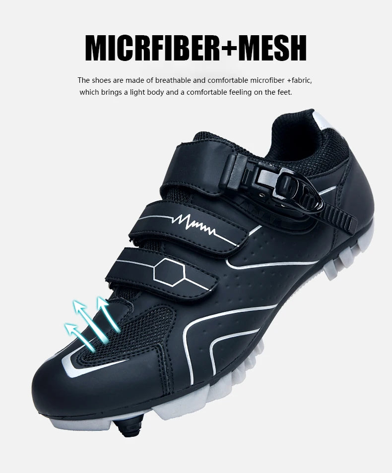 Men's Road Bike Cycling Shoes Women's Cycling Sports Shoes Compatible With SPD & Look Delta Cleats Outdoor Mountain Bike Cycling Shoes