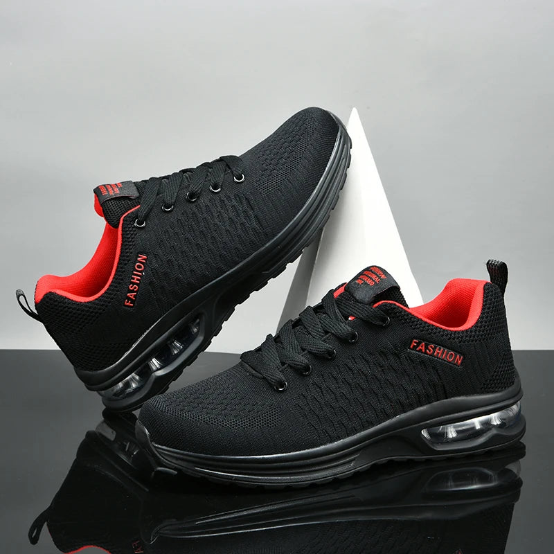 Men's Running Shoes Outdoor Sports Casual Mesh Tennis Shoes Lace-Up Lightweight Gym Jogging Shoes for Men 2024 New Male Sneakers
