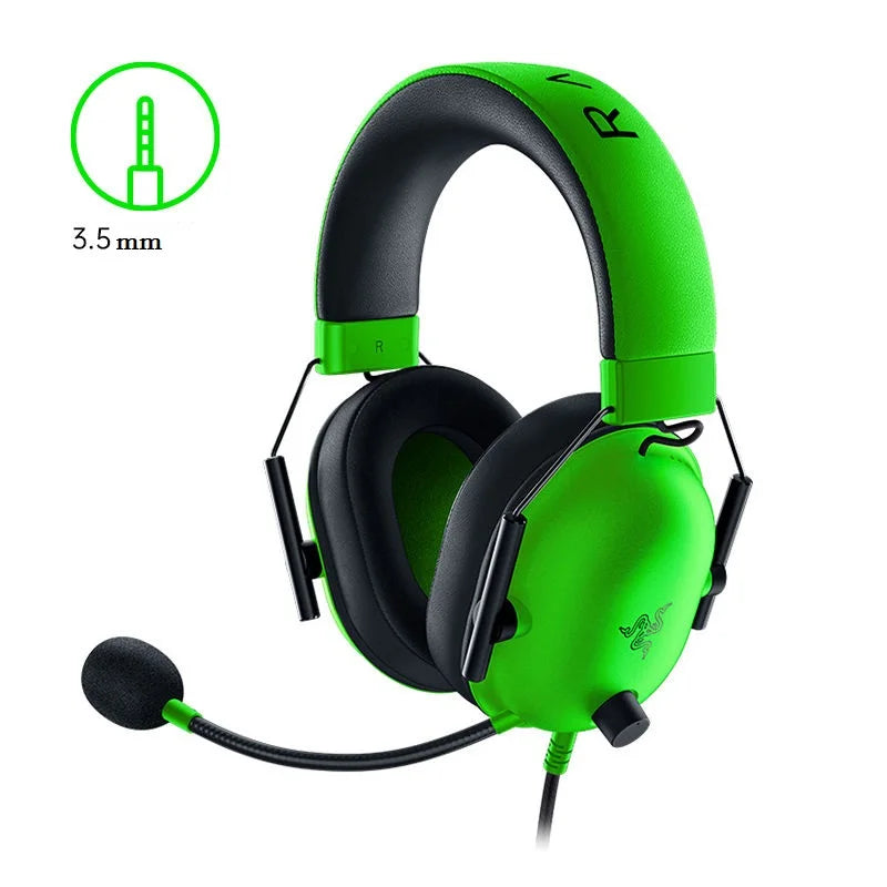 RAZER BLACKSHARK  V2 X Headphones sports Game Headset with Microphone 7.1 Surround Sound Video Gaming Earphone Wired for PC PS4