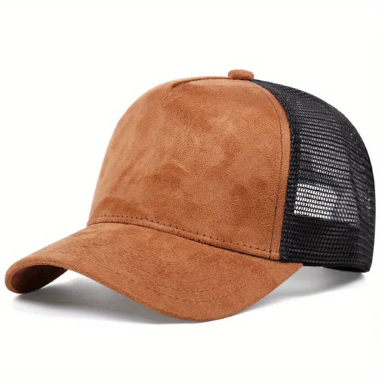 Unisex Mesh Baseball Cap for Men Outdoor Ports Adjustable Trucker Caps Fashion Curved Dad Cap Men Women Casual Breathable Sunhat