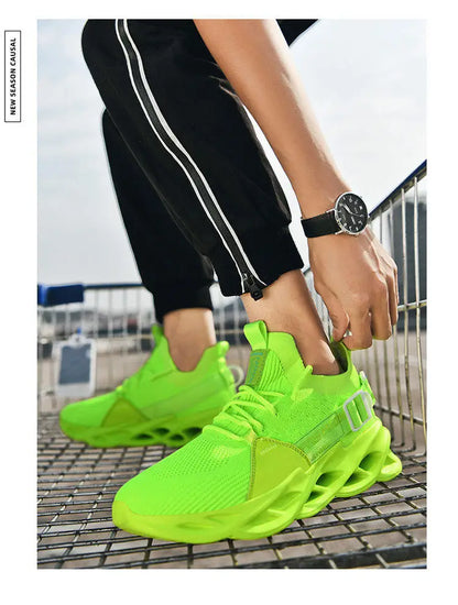 Hot Sale Fashion Purple Casual Sneakers Women Men Blade Running Shoes Big Size 48 Light Breathable Sports Shoes Men Mesh Sneakers