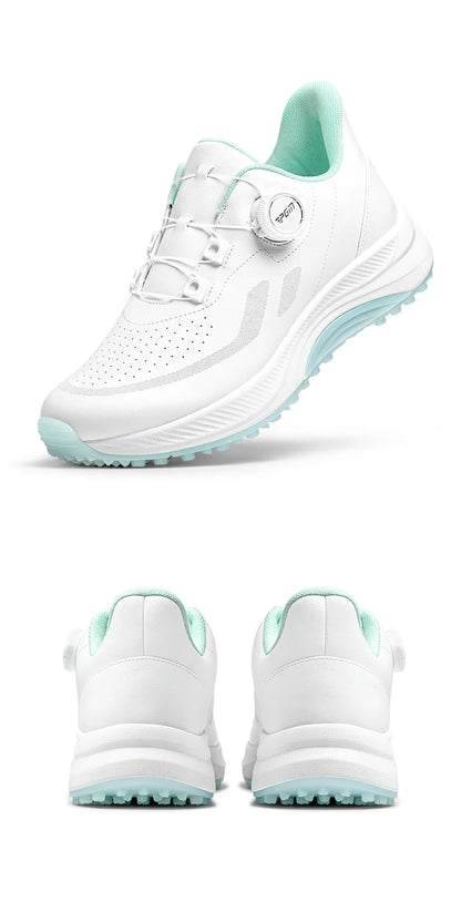 Scarpe da golf da donna PGM estive traspiranti con lacci a rotella, rialzate, antiscivolo, sneakers sportive outdoor coreane XZ417