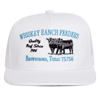 Unisexové kšiltovky WHISKEY RANCH FEEDERS s výšivkou, hip-hopové síťované čepice, jarní a letní outdoorové nastavitelné ležérní baseballové čepice, čepice s ochranou proti slunci