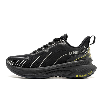 ONEMIX Women's Black Breathable Running Sneakers 2024 Designer Edition, Free Shipping, Pink Fashion Damping Sports Shoes