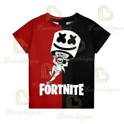 Cartoon Fortnite New Summer Children T Shirt 3D Printed Boys Girls Streetwear Adults Kids Clothes Funny Tee O-Neck Tops