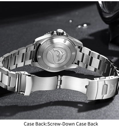 Yelang V1217 42mm Japan Eco-Drive Solar Watch Men's Watch 300M Diver Watch  30ATM Professional Waterproof  Sapphire Luminous