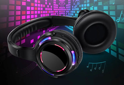 Silent Disco Wireless Headphones with LED Rechargeable Battery RF System for Silent Parties, Clubs, Meetings, Concerts