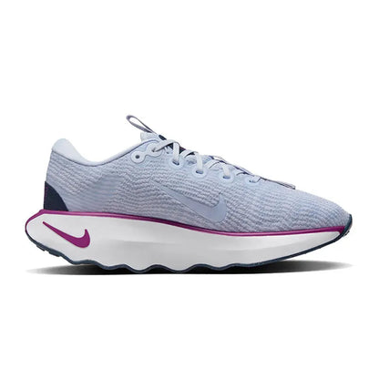 Nike Wave Thick-Soled Design Cushioning and Wear-Resistant Training Women's Running Shoes New Model Motiva Unique Pattern Sole Comfortable Foot Feel Outdoor Sports Running Shoes Gray Pink Navy Blue Fashionable Color Wave Sole