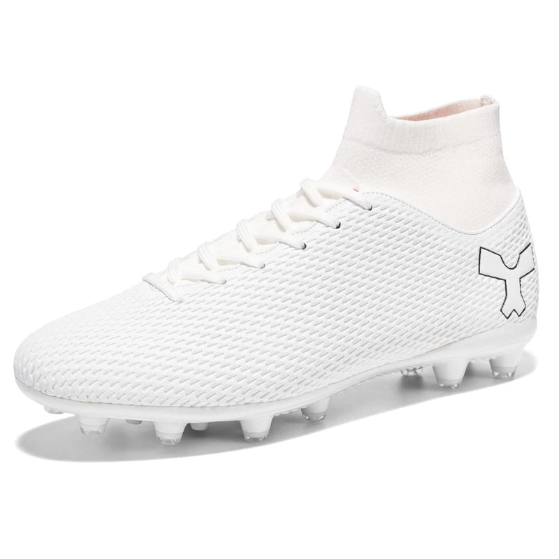 New Unisex Long Spike Football Boots Men Broken Nail Soccer Shoes AG/TF Training Soccer Cleats Sneakers Non-Slip Ankle Zapatos