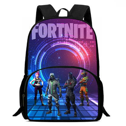 Kinderrucksäcke mit angesagtem Game-Design, Umhängetasche und Federmäppchen F-FortniteS, Schulrucksäcke mit großem Fassungsvermögen für Jungen und Mädchen, ideales Geschenk