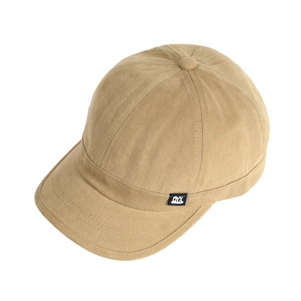 Vintage baseballkasket med kort skygge i bomuld til mænd og kvinder – blød »dad hat« i justerbar trucker-stil med lav profil