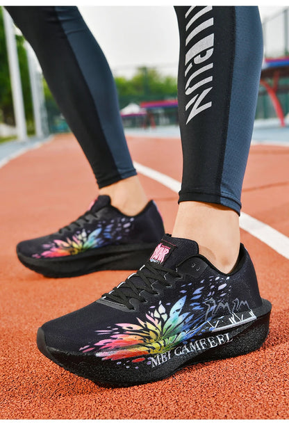 2026 New Eagle Pattern Running Shoes Carbon Plate Marathon Sports Shoes Ultra-light Breathable Cushioning Training Running Shoes