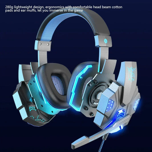 Creative Wired Gaming Headphones High Quality Microphone Led Light Bass Stereo PC Gaming Headset For Computer PS4 PS5 Xbox