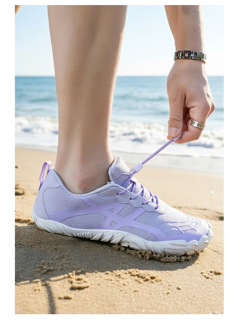 Couple Outdoor Sports Aqua Shoes, Barefoot Shoes, Quick-Dry Beach Swimming Fitness Wading Hiking Cycling Water Sneakers Shoes
