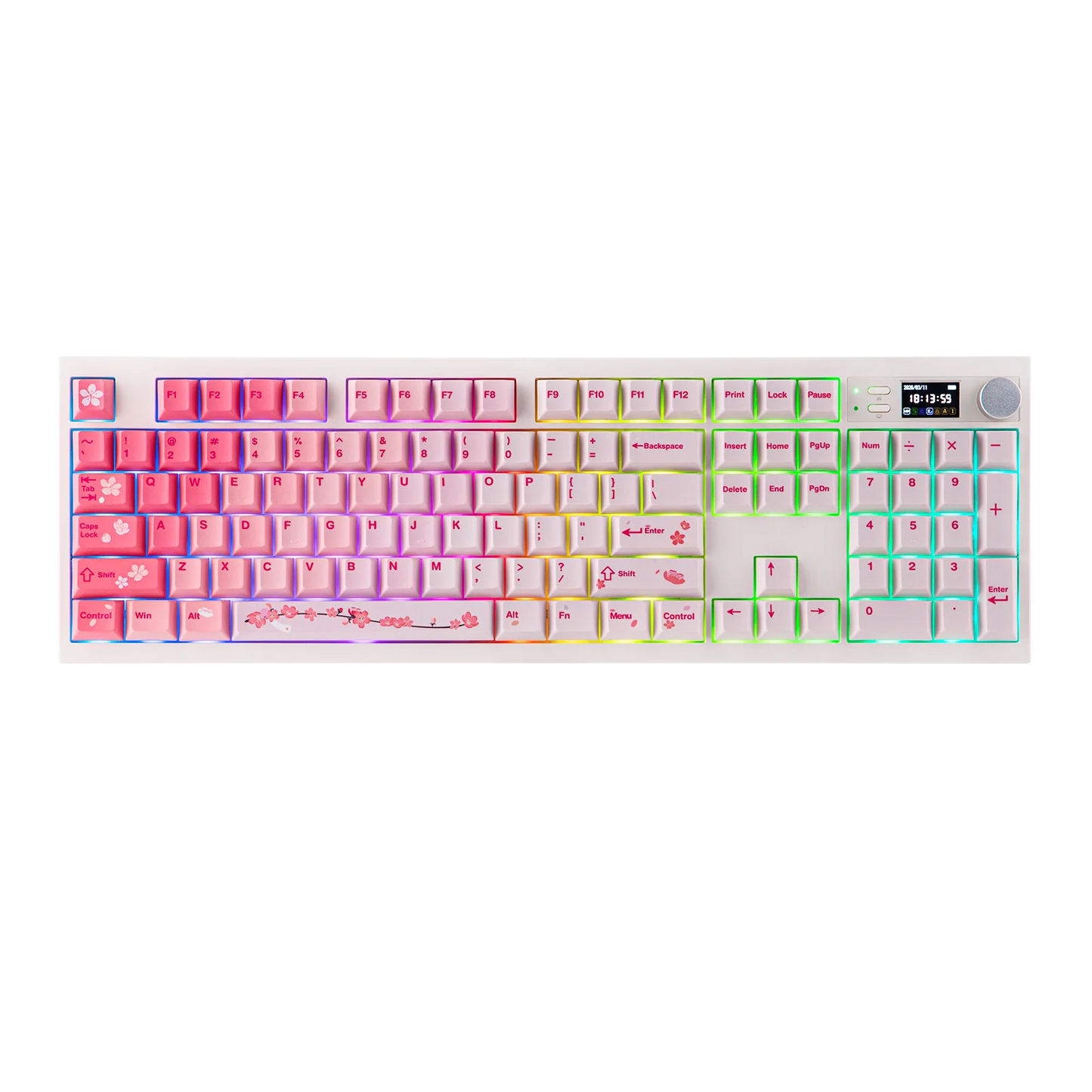 EPOMAKER QK108 QMK/VIA Full-Sized ANSI US Layout Wired/BT/2.4Ghz Wireless Mechanical Keyboard RGB Backlight with 8000mAh Battery
