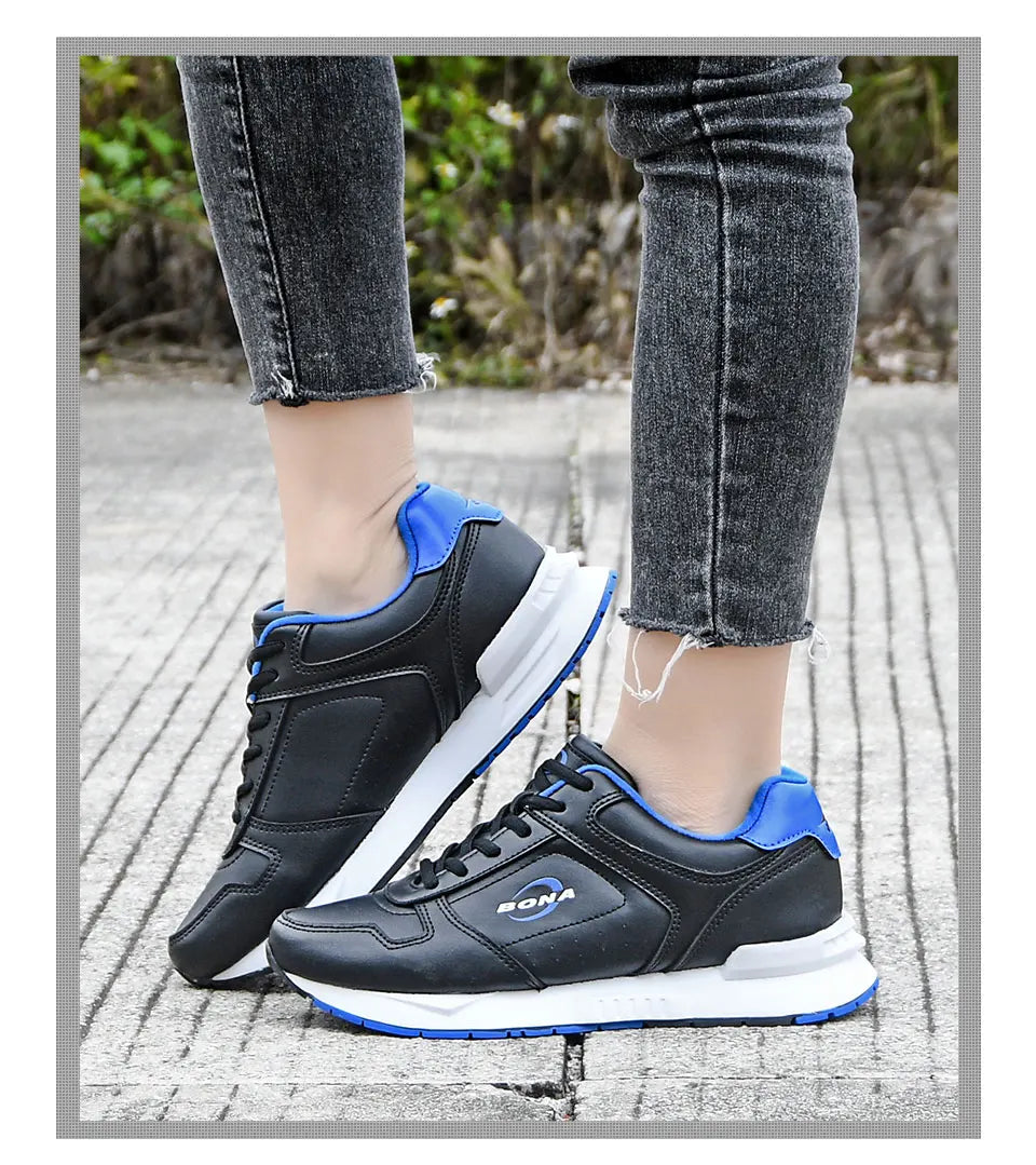 BONA 2023 New Designers Brand Classics Light Sneakers Women Fashion Running Shoes Casual Walking Footwear Ladies Comfort