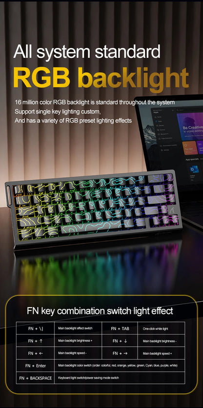 Magnetic Gaming Keyboard ATTACK SHARK X68HE X68PRO HE and FREEWOLF F68 Wired F68Pro Wireless for Pro Gaming 0.01mm Rapid Trigg