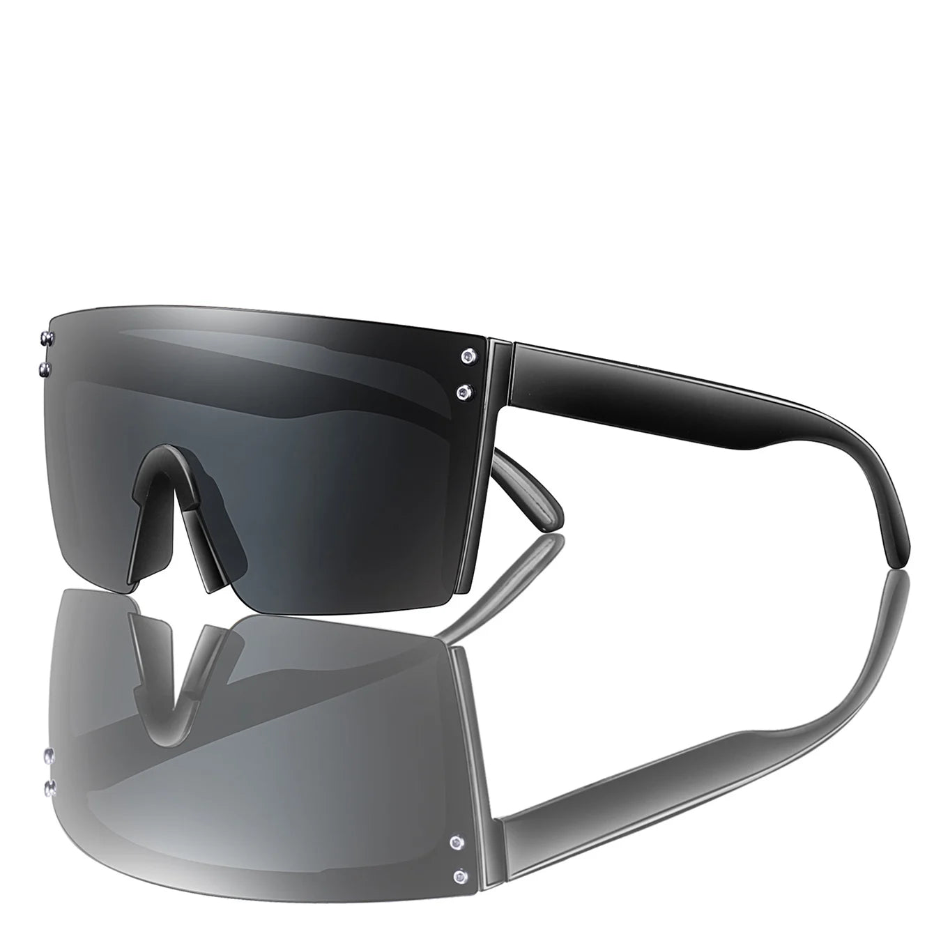 3 Pairs Fishing Sunglasses Men and Women Square Oversize Windproof Shades with UV Protection for Outdoor Cycling Hiking