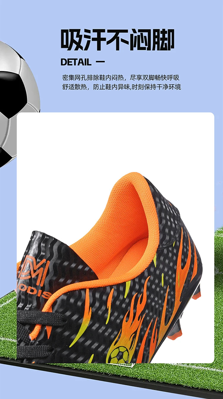 New Man Soccer Shoes Professional Football Boots Sneakers Comfortable Outdoor Match Match Boys Non-Slip Sports Shoes Unisex