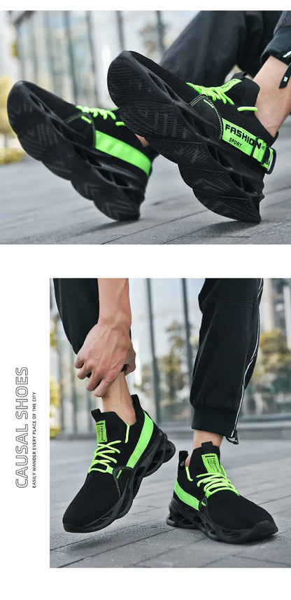 Hot Sale Fashion Purple Casual Sneakers Women Men Blade Running Shoes Big Size 48 Light Breathable Sports Shoes Men Mesh Sneakers