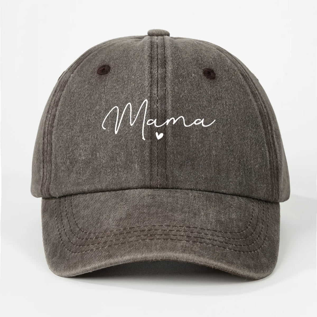 New Printed heart-shaped letters "mama" are fashionable and versatile baseball caps that are suitable for daily outdoor casual w