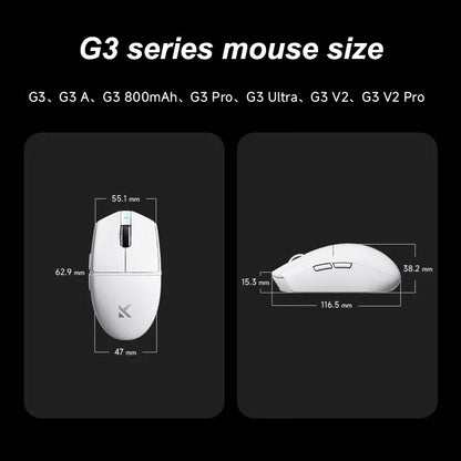 MCHOSE G3 V2 Pro/Ultra Lightweight E-sports Mouse Three mode Gaming office wireless Bluetooth PAW3395 Fully self-developed