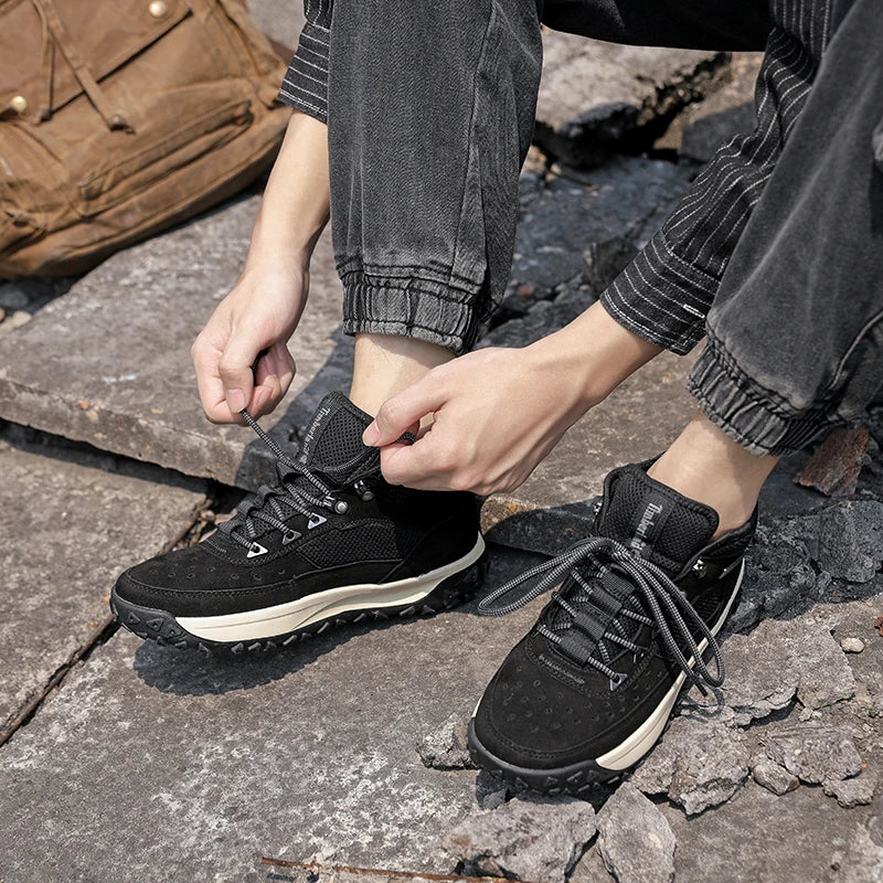 2025 Autumn High-Quality Men's Casual Shoes Versatile Trendy Outdoor Wear-Resistant Hiking Shoes Lightweight Soft Sports Shoes