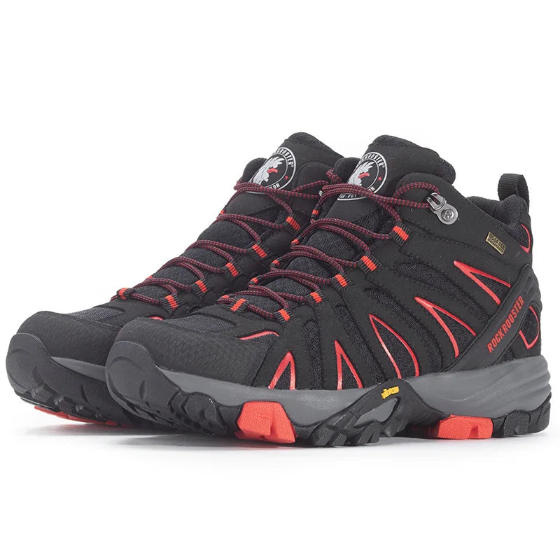 ROCKROOSTER Hiking shoes Men waterproof hunting Boots Tactical Desert Combat Boots trekking Ankle mountian cow Leather Sneakers