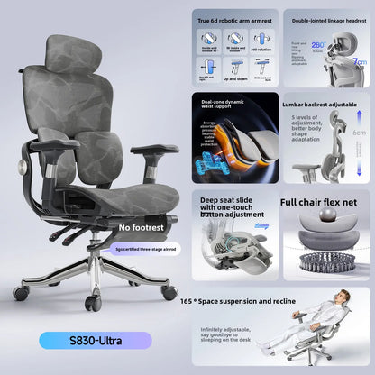 Stable Chair Lifting Waist Computer Chair Ergonomic Chair Office Chair Game Gaming Chair Waist Protection