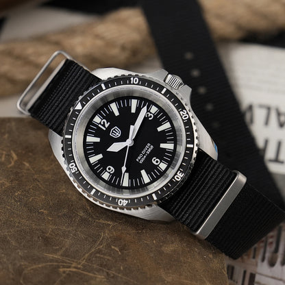 Watchdives WD1980 V3 Quartz Watch 100m Waterproof BGW9 Luminous Nylon Strap Watch Sapphire VH31 Movement Men Watch with Gift Box