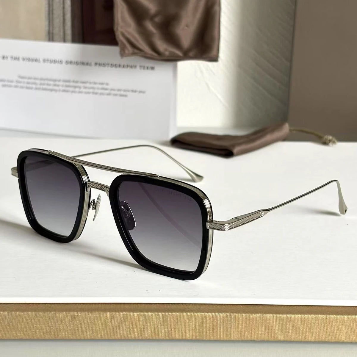 DT FLIGHT 006 Luxury Mens And Womens Sunglasses Top Quality 18K Designer Eyeglasses Acetate UV400