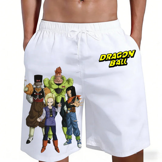 Dragon Ball Android Saga Anime Board Shorts for Men And Boys Matching Family Summer Beach Casual Clothing Summer 2026 Hot Sale