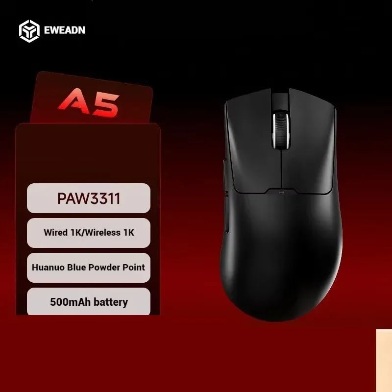 EWEADN A5 Pro Ultra wireless Lightweight Mouse Three-mode Paw3395/3311 22K/26KDPI  Low Latency Gaming Mouse