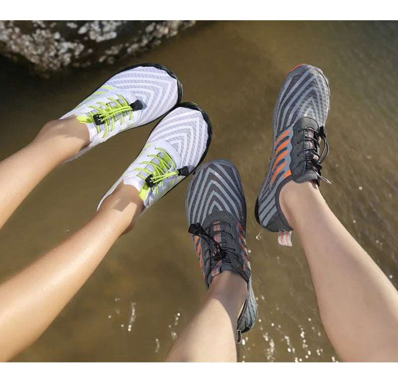 Men Women Water Shoes Aqua Shoes Drainage Beach Sports Swim Sandals Quick Dry Boating Barefoot Diving Fishing Surfing Sneakers